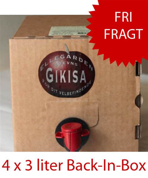 gikisa anmeldelser|2 stk Gikisa Kirsebærsaft 3 L Bag